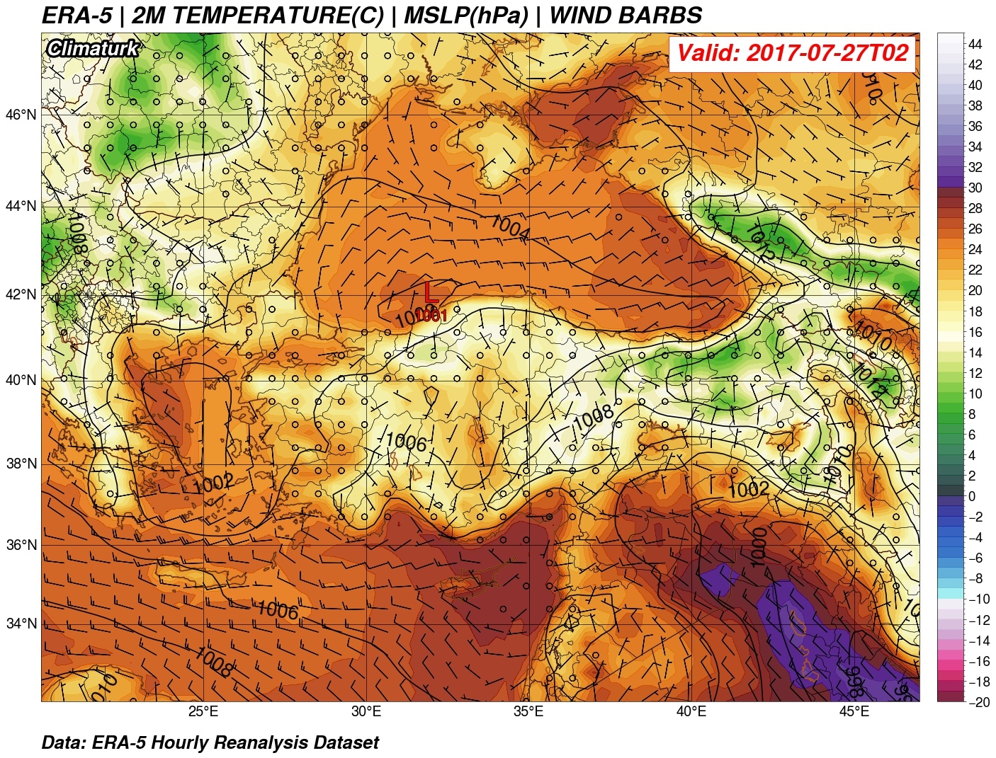 Climaturk weather map